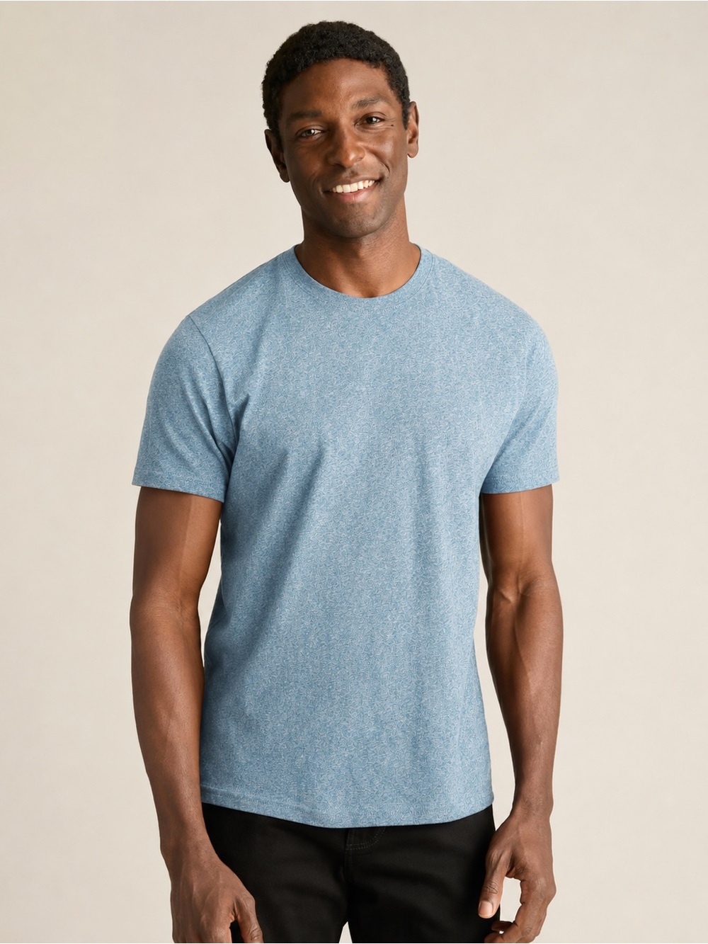 Bonobos Soft Everyday Tee Heather Sky Slim Fit S NWT